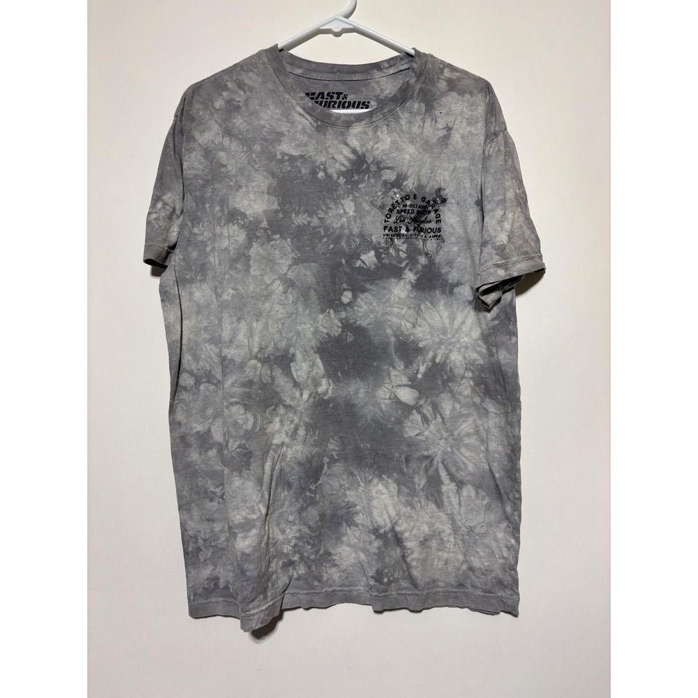 Fast & Furious by Affliction Men XL Toretto's Garage Gray Shirt
